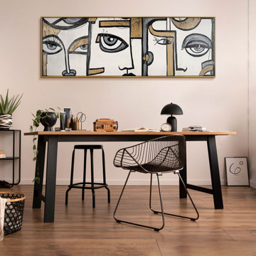 Contemporary Wall Art for Home Office Interiors - "A Mosaic of Faces"