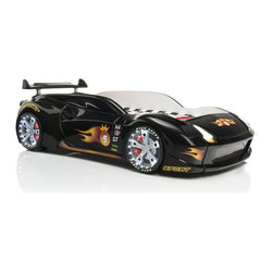 Lamborghini Race Car Bed Black - Kids Beds