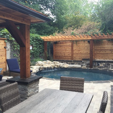 Outdoor Living Space with swimming pool