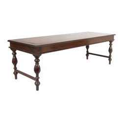 Large Anglo Indian Rosewood and Mahogany Bench/Low Table - Indoor Benches