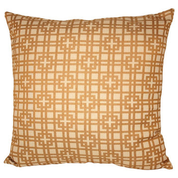 Soji Grand Square 90/10 Duck Insert Throw Pillow With Cover, 22X22