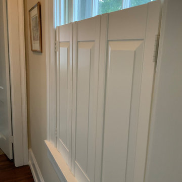 Interior raised panel shutters in Buckhead