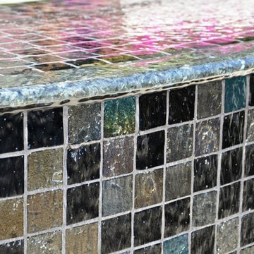 Lightstreams Glass Spa Tile | Obsidian Black