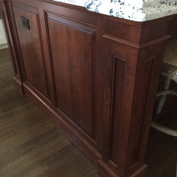 Cherry Kitchen Island Detail