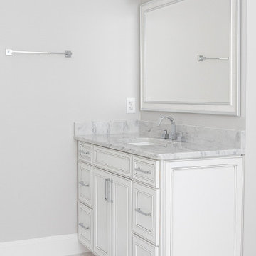 Elegant White Onyx Master Bathroom