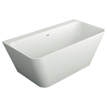 Glenwood 67" Artificial Stone Freestanding Bathtub, White