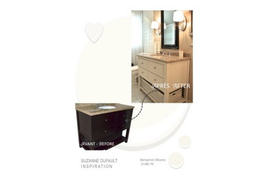 Before and After Bathroom Vanity Makeover