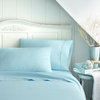 Becky Cameron Luxury 4-Piece Bed Sheet Set, California King, Aqua