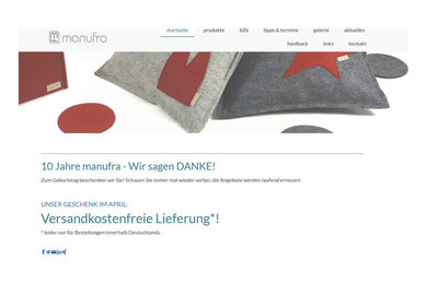 Versandkostenfrei durch den April mit manufra.de