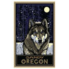 Joanne Kollman Sandy Oregon Timber Wolf Art Print, 30"x45"