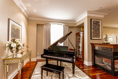 Traditional living room in Toronto.