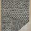 EORC Black Handwoven Wool Punja Kilim Rug 9' x 12'