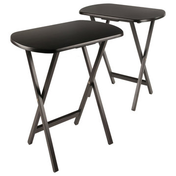 Cade Oversize Oblong Snack Table, Set of 2, Coffee