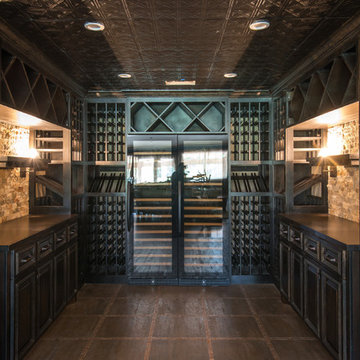 Colorful remodel, transitional style