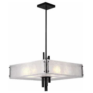 CWI Lighting 9973P24-10-101 10 Light Chandelier with Black Finish