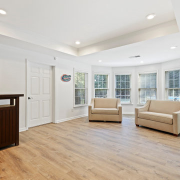 Basement With Exterior Pool & Porch Renovation