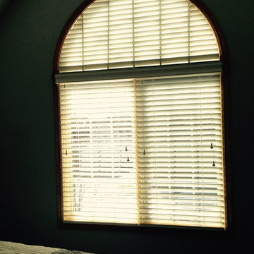 Wood Blind Arch Window