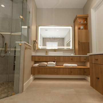Lux Modern Spa Master bathroom