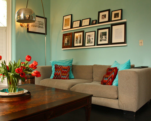 Shelves Over Sofa | Houzz