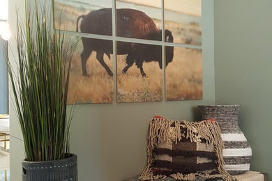 Example of a trendy home design design in Denver
