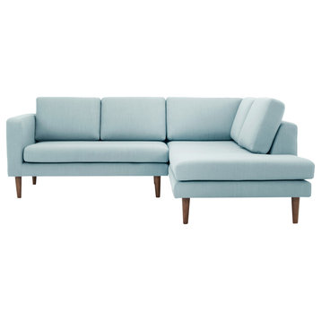 Dominique 89" Sofa Sectional Left, Breeze