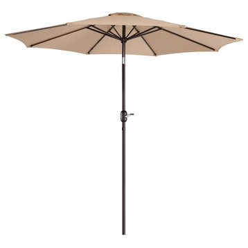 Villacera 9' Outdoor Patio Umbrella, Beige, Without Base