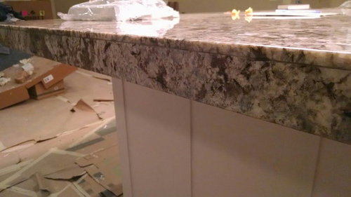 Is This What A Mitered Granite Edge Should Look Like