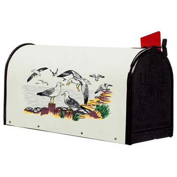 Bacova Fiberglass Wrapped Mailbox, Seagulls