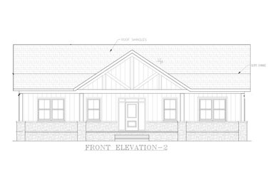 Green one-story concrete fiberboard and board and batten house exterior idea in Charlotte with a shingle roof and a gray roof