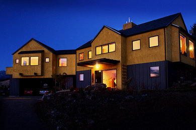 Inspiration for a contemporary exterior home remodel in Other