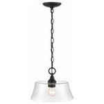 Millennium Lighting - Millennium Lighting 2111-MB Caily - 1 Light Pendant-8.4 Inches Tall and 11.5 Inc - Pendants are the perfect opportunity to blend a utCaily 1 Light Pendan Matte Black Clear Se *UL Approved: YES Energy Star Qualified: n/a ADA Certified: n/a  *Number of Lights: 1-*Wattage:60w A Lamp bulb(s) *Bulb Included:No *Bulb Type:A Lamp *Finish Type:Matte Black