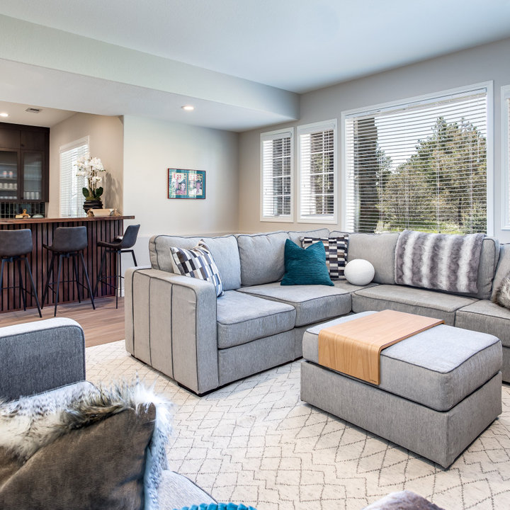Bright Wall 75 Wall Paneling Basement Ideas You'll Love - June, 2026 | Houzz