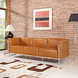 Charles Grande Sofa- Tan Leather - Sofas