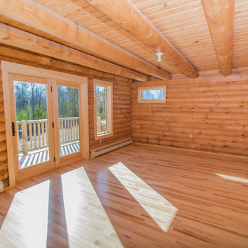 Log Home In Limington, Maine