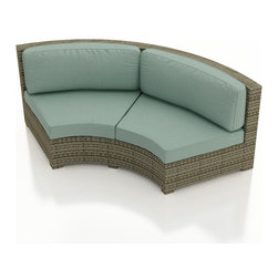 4 Pc. Hampton Outdoor Radius Sectional Set by Forever Patio - Outdoor Lounge Sets