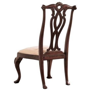 American Drew Cherry Grove Pierced Back Side Chair, Antique Cherry, Set of 2