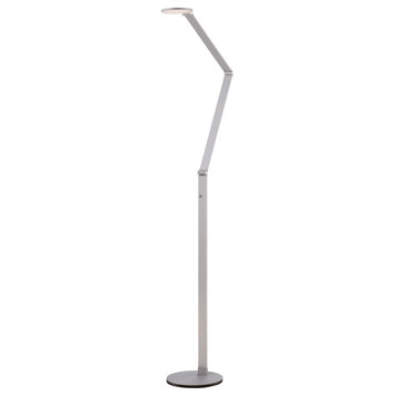 Kovacs P305-2-654-L LED Floor Lamp - Chiseled Nickel