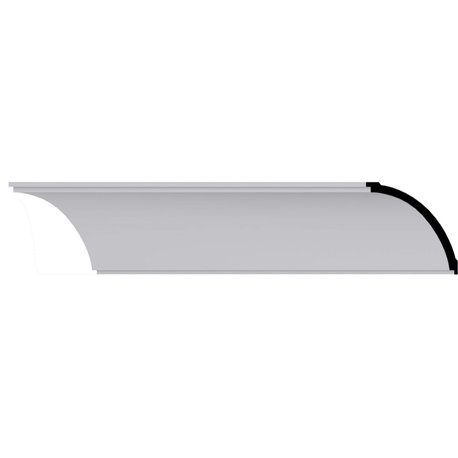 6 1/4"Hx6 1/4"Px8 7/8"Fx94 1/2"L Classic Crown Moulding