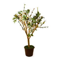 Shea's Wildflower - 21" Oak Tree With Bumble Bee Bells - Wreaths And Garlands