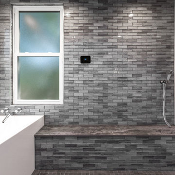 Aqua Oasis: Open Modern Bathroom with Wet-room