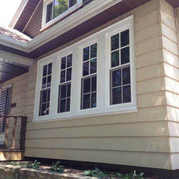 Vinyl Quad Double Hung Window Unit