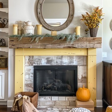 Colored Fireplace Mantels