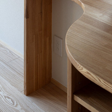 空気清浄機置場のカウンター