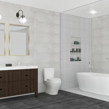 Asian Gramercy Bath Conceptual Rendering
