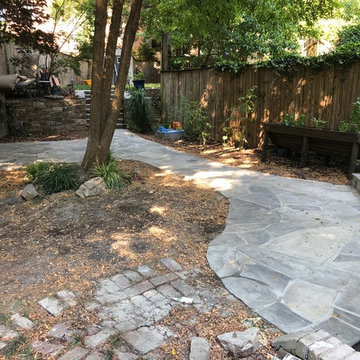 Irregular Flagstone Walkway and Steps on Reservoir Rd, Washington, DC