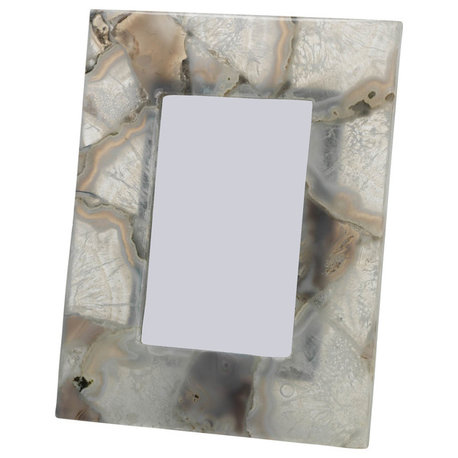 "Preto" 4" x 6" Agate Picture Frame