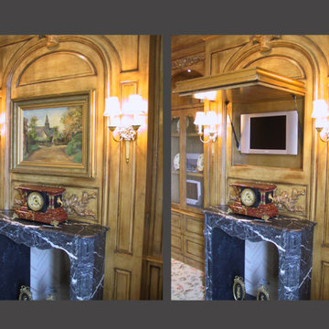 Hidden Living Room TV - Hide your TV with Art - Don't Sacrifice Elegance!