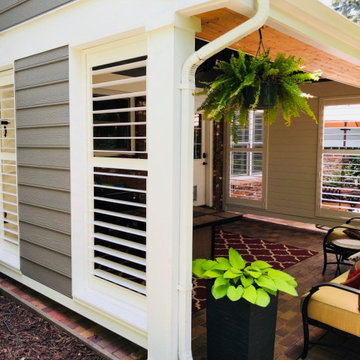 "Outdoor Patio Living" Plantation Shutter applications