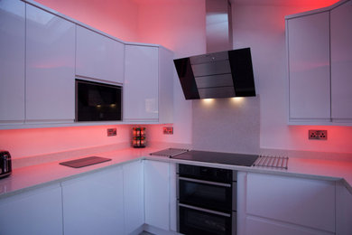 Design ideas for a modern kitchen in Cheshire.