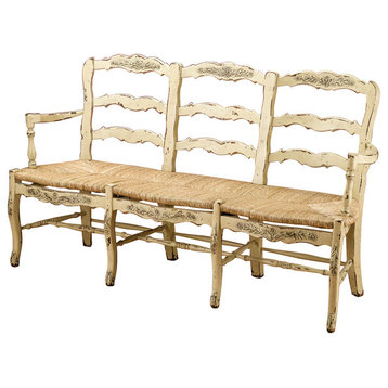3 Seater Country French Bench